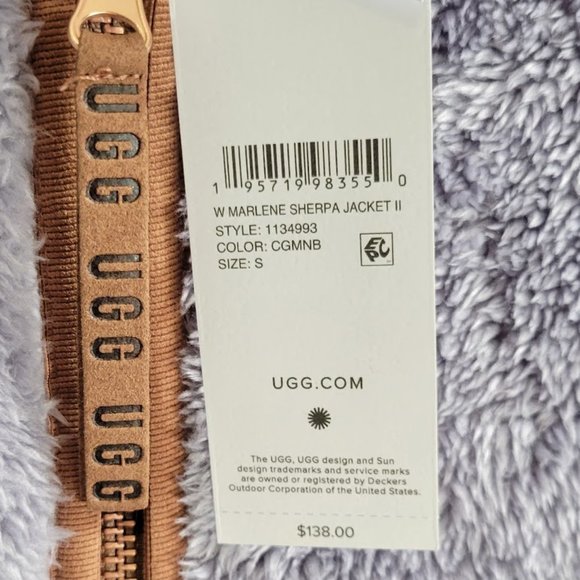UGG marlene sherpa jacket II Sz S NEW - Picture 9 of 10